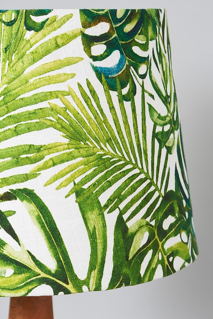 Green Leaf Hand Painted Lampshade by Skyyliving at Pernia's Pop Up Shop