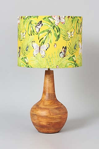 Yellow Hand Painted Lampshade by Skyyliving