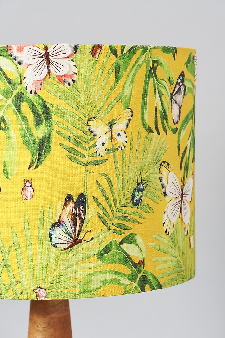 Yellow Hand Painted Lampshade by Skyyliving at Pernia's Pop Up Shop
