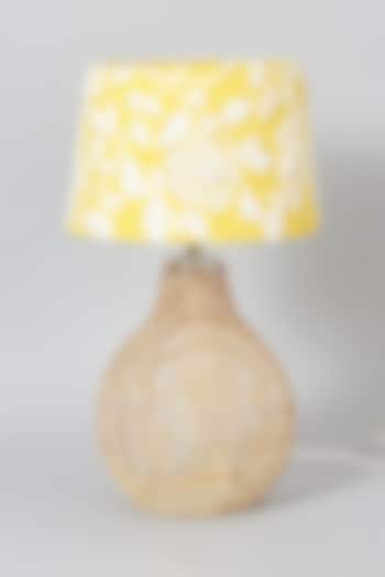 Yellow Floral Lampshade by Skyyliving