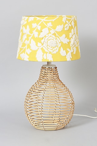 Yellow Floral Lampshade by Skyyliving