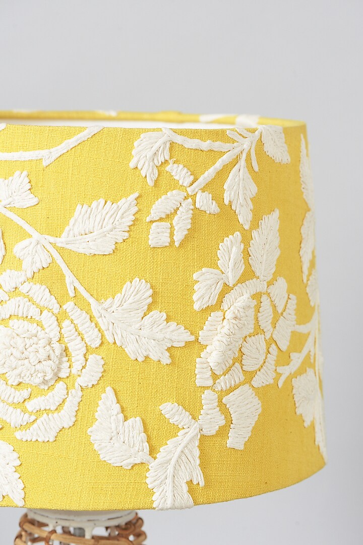 Yellow Floral Lampshade by Skyyliving at Pernia's Pop Up Shop