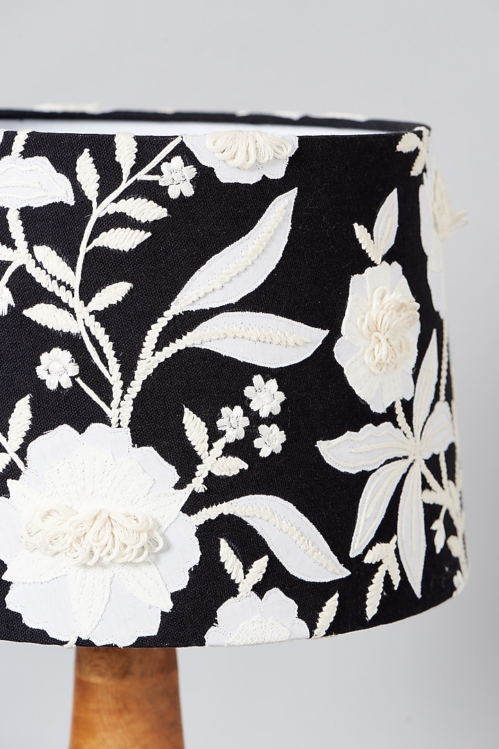 Black Embellished Lampshade by Skyyliving at Pernia's Pop Up Shop