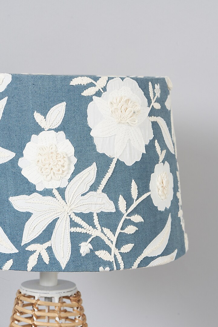Grey Embellished Lampshade by Skyyliving at Pernia's Pop Up Shop