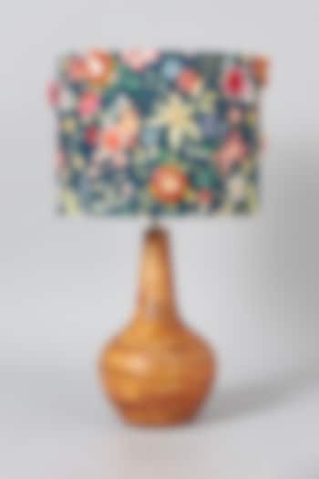 Navy Blue Printed Lampshade by Skyyliving