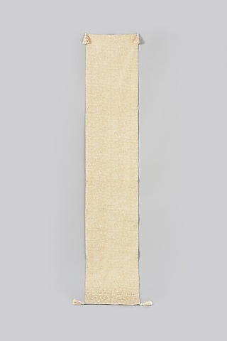 Gold Metallic Textured Table Runner by Skyyliving