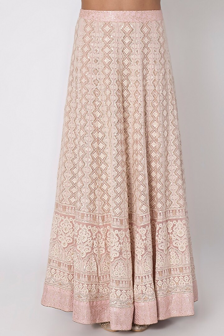 Rose Pink Embroidered Wedding Lehenga Set by Sole Affair at Pernia's Pop Up Shop