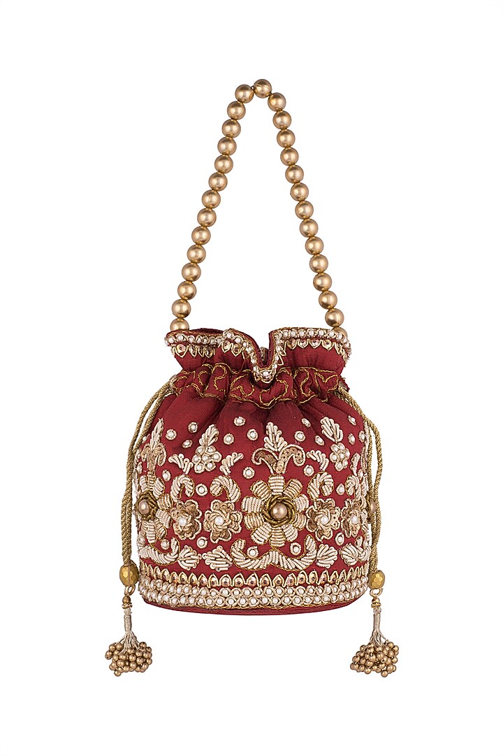 maroon potli
