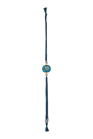 Blue Evil Eye Bead Rakhi by SONNET