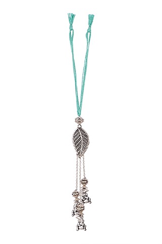 Oxidised Leaf & Dangling Frog Motif Lumba by SONNET