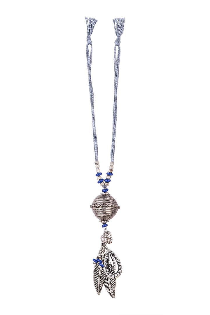 Oxidised Leaf & Blue Beaded Lumba by SONNET at Pernia's Pop Up Shop