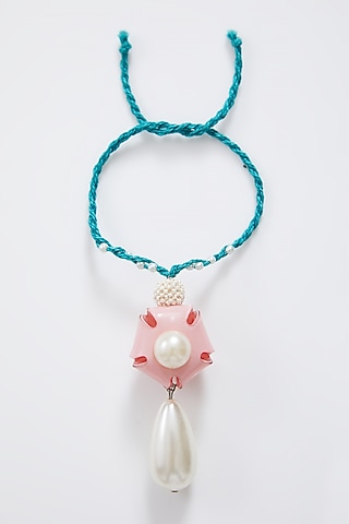 Blue & Pink Pearl Drop Lumba by Sonnet