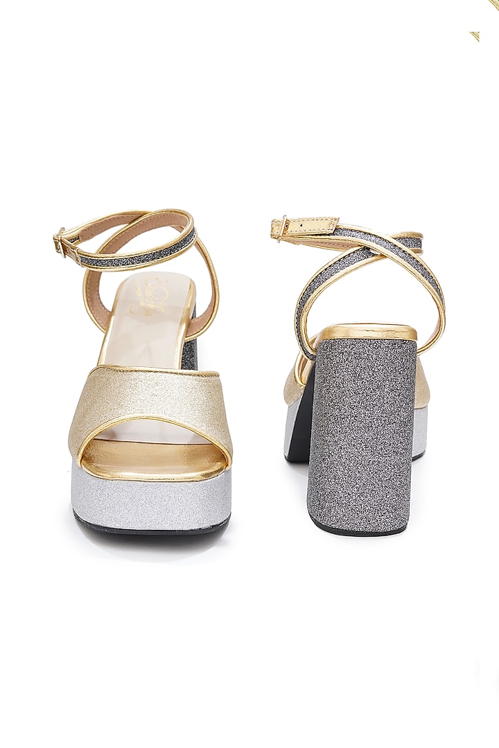 Multi-Colored Faux Leather Platform Heels by Sole House at Pernia's Pop Up Shop