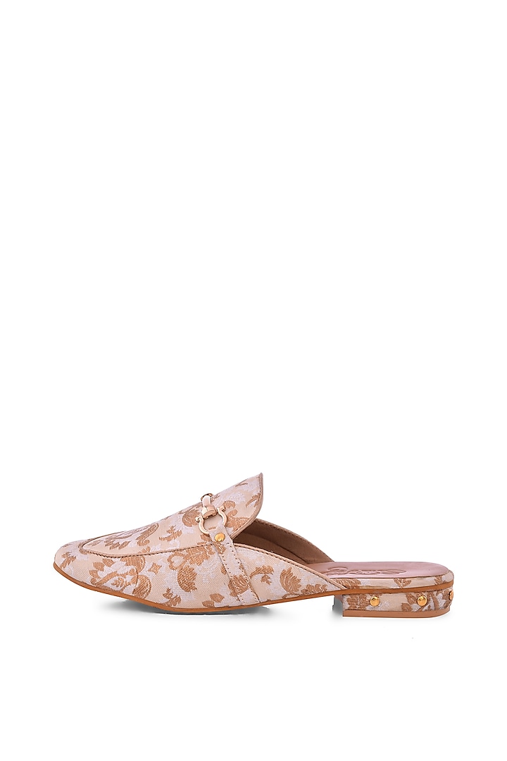 Cream Faux Leather Loafers by Sole House