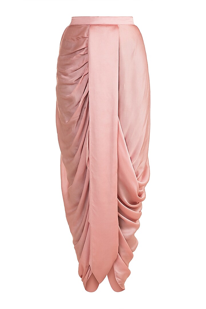 Blush Pink Embroidered Jacket With Dhoti Pants by Sonam Luthria at Pernia's Pop Up Shop