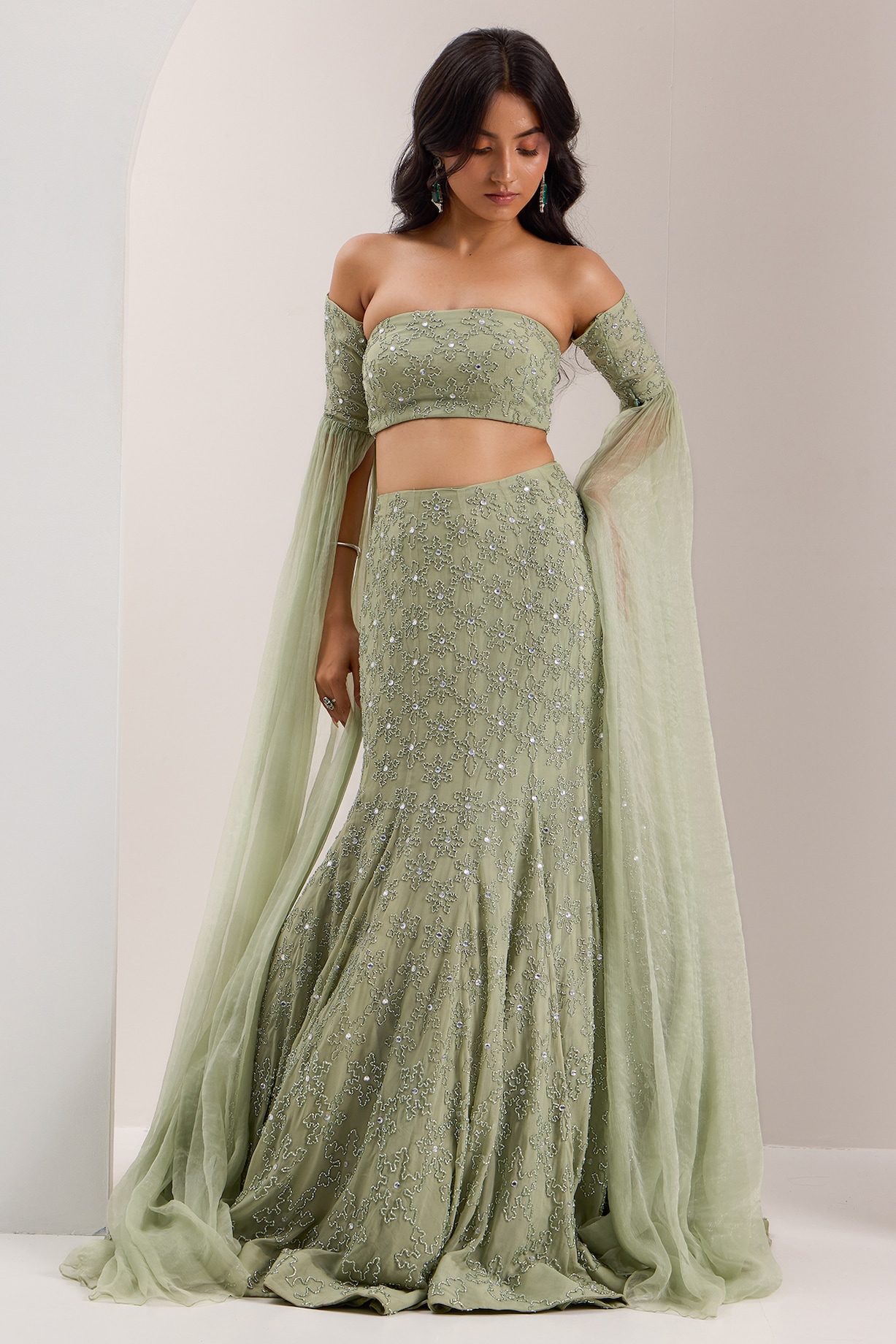 slim fit dress slacks Halter Mint Green Pleats Trumpet/Mermaid Wedding Guest Dress