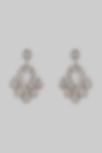 Two-Tone Finish Synthetic Stone Dangler Earrings by Shillpa Purii at Pernia's Pop Up Shop