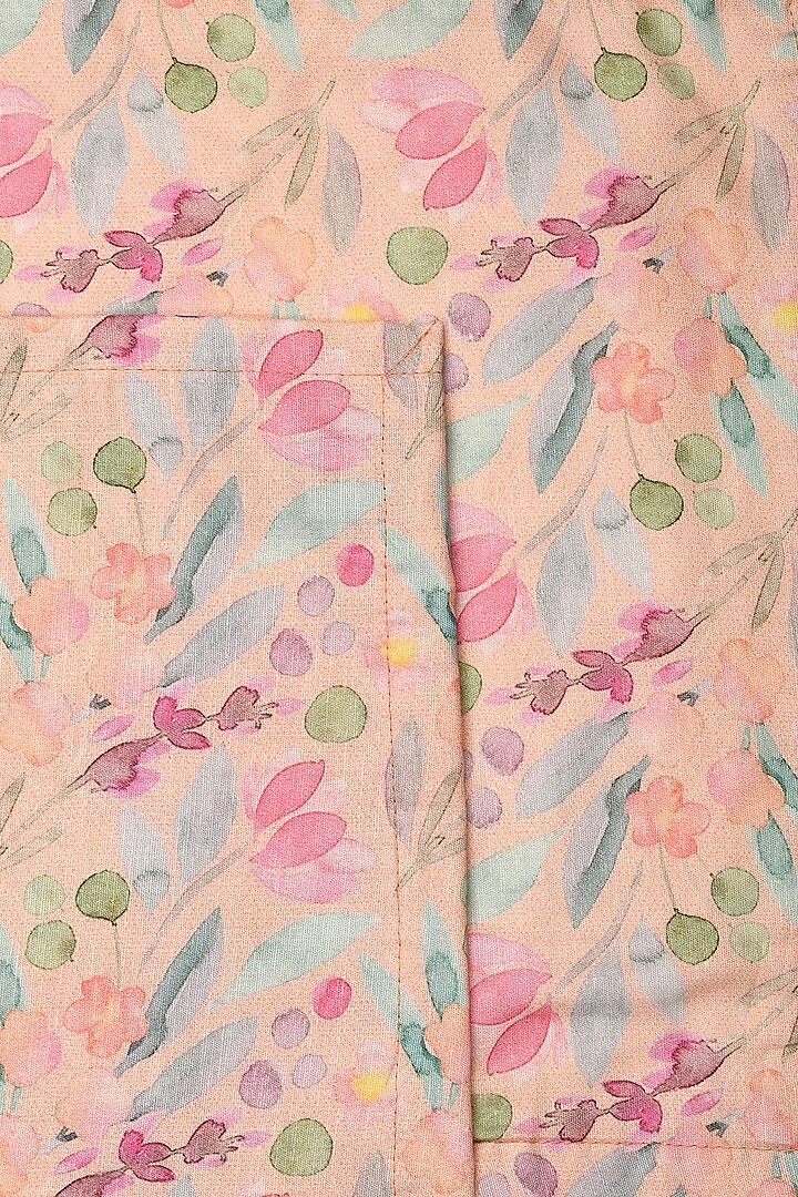 Pink Cotton Floral Placemats (Set of 6) by Solasta at Pernia's Pop Up Shop