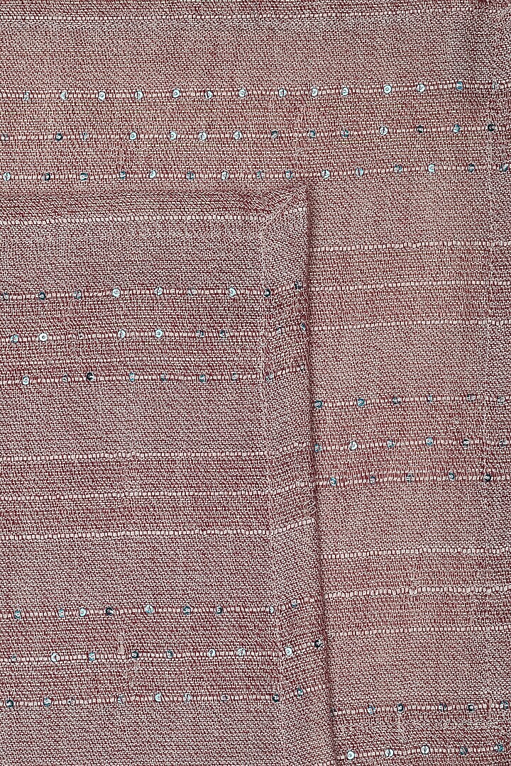 Maroon Cotton Striped Placemats (Set of 6) by Solasta at Pernia's Pop Up Shop