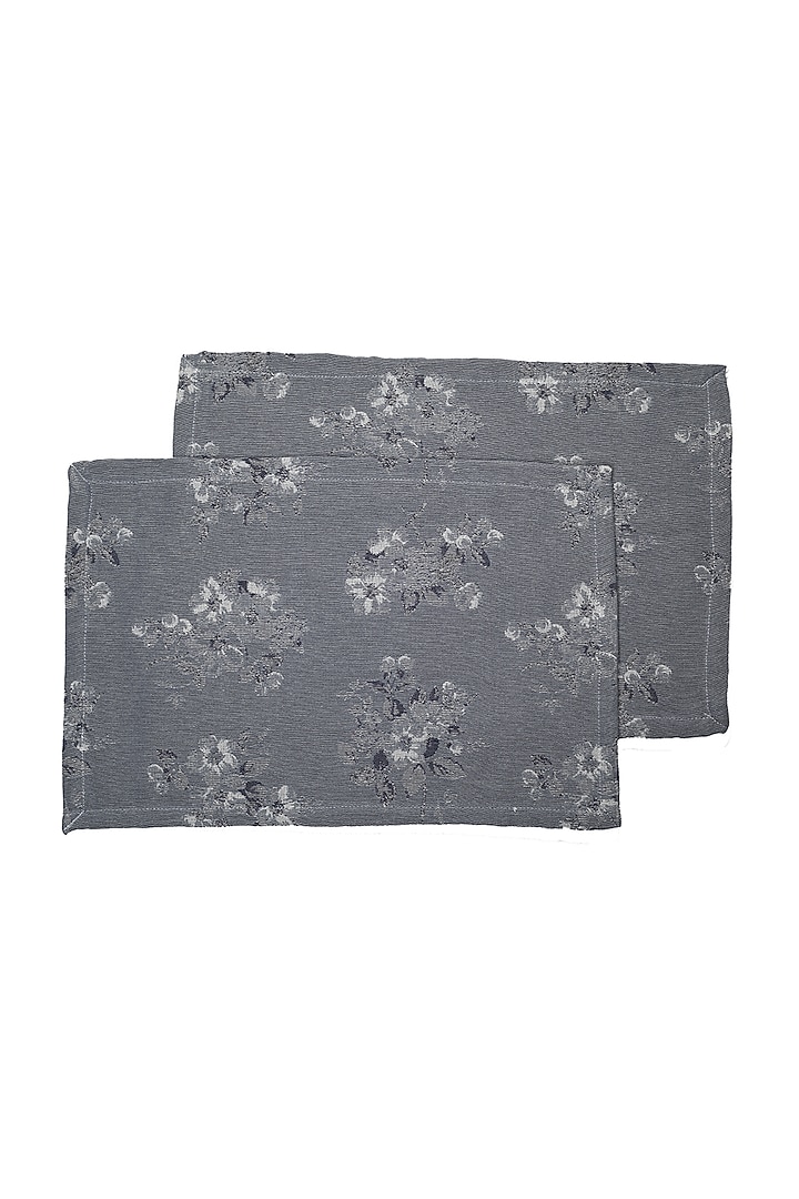 Blue Cotton Floral Reversible Placemats (Set of 6) by Solasta at Pernia's Pop Up Shop