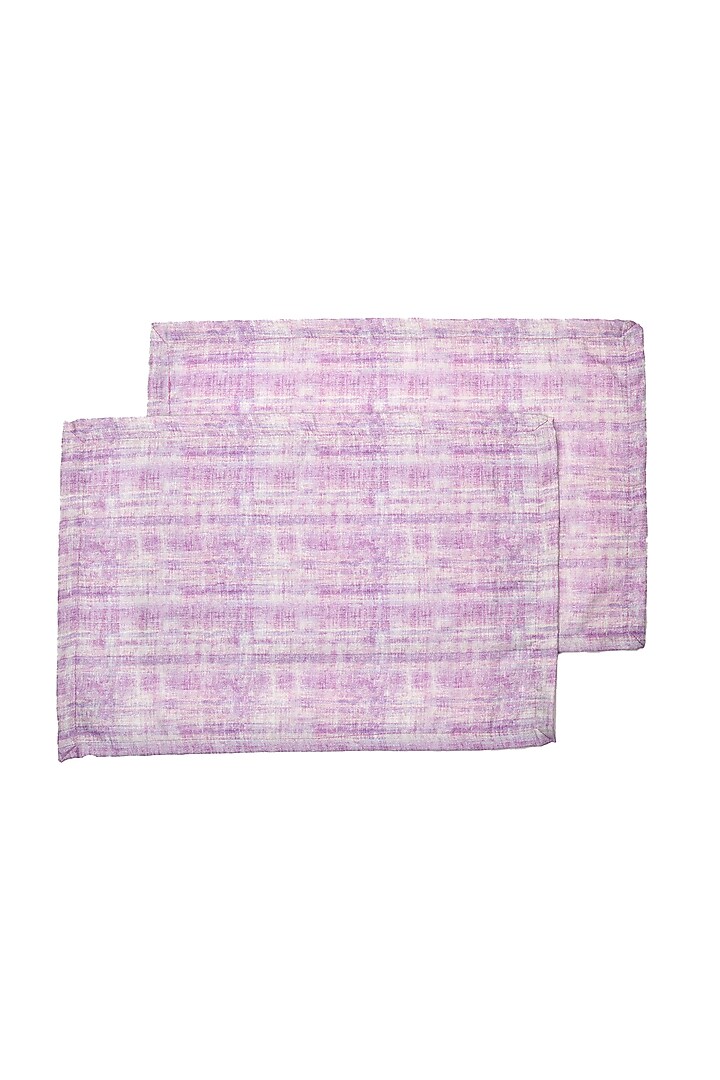 Purple Cotton Monochromatic Placemats (Set of 6) by Solasta at Pernia's Pop Up Shop