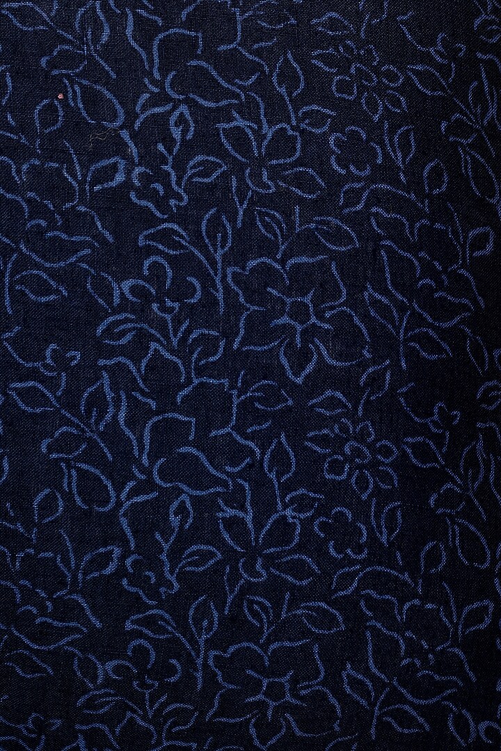Blue Cotton Digital Printed Cushion Cover by Solasta at Pernia's Pop Up Shop