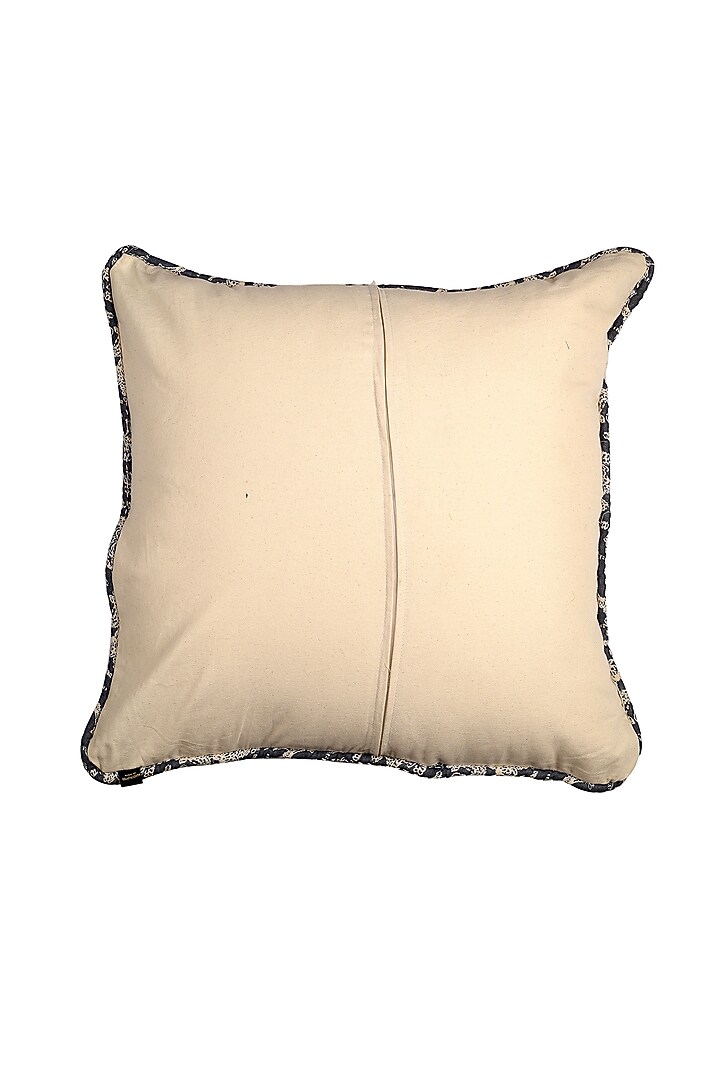 Stone Blue Handloom Paisley Cushion Cover by Solasta at Pernia's Pop Up Shop
