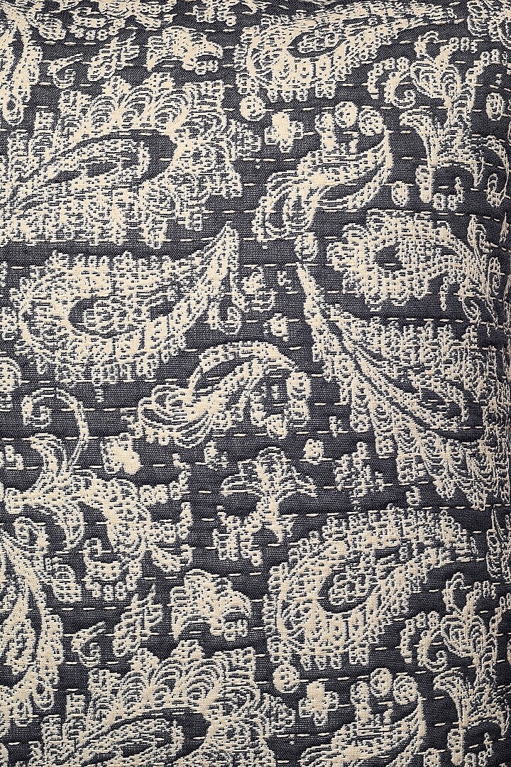 Stone Blue Handloom Paisley Cushion Cover by Solasta at Pernia's Pop Up Shop