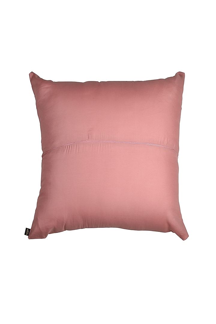 Pink Cotton Floral Printed Cushion Cover by Solasta at Pernia's Pop Up Shop