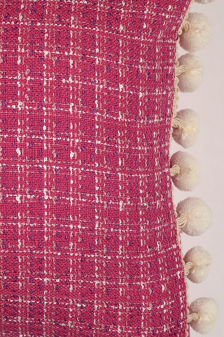Pink Cotton Cushion Cover by Solasta at Pernia's Pop Up Shop