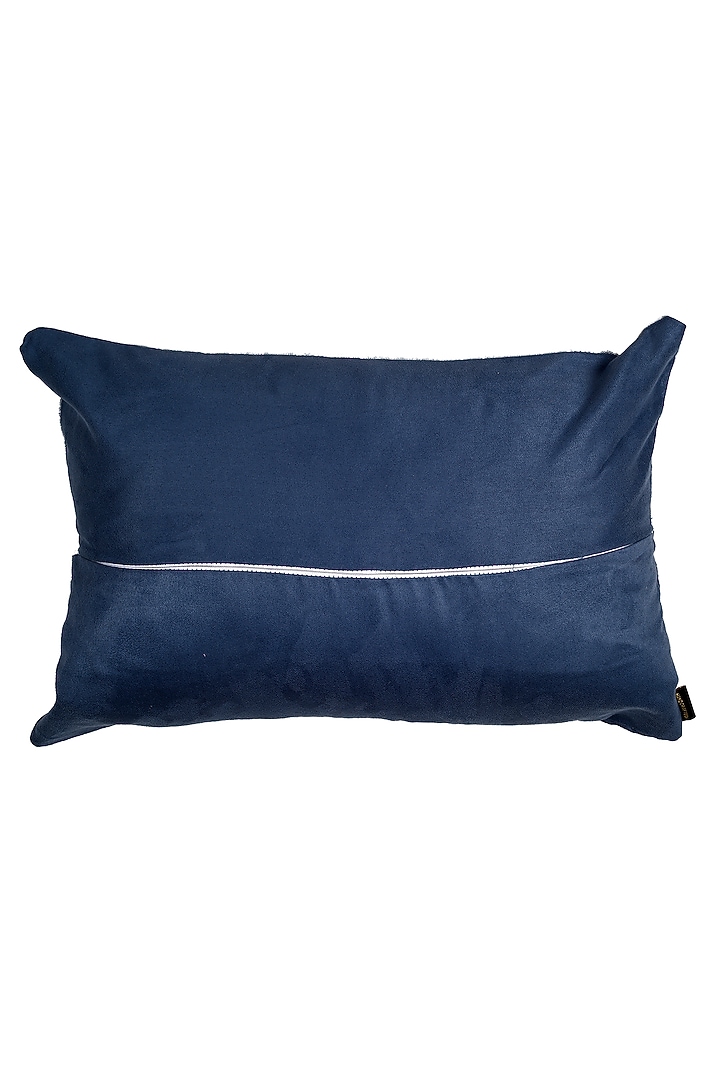 Sky Blue Linen Patchwork Cushion Cover by Solasta at Pernia's Pop Up Shop