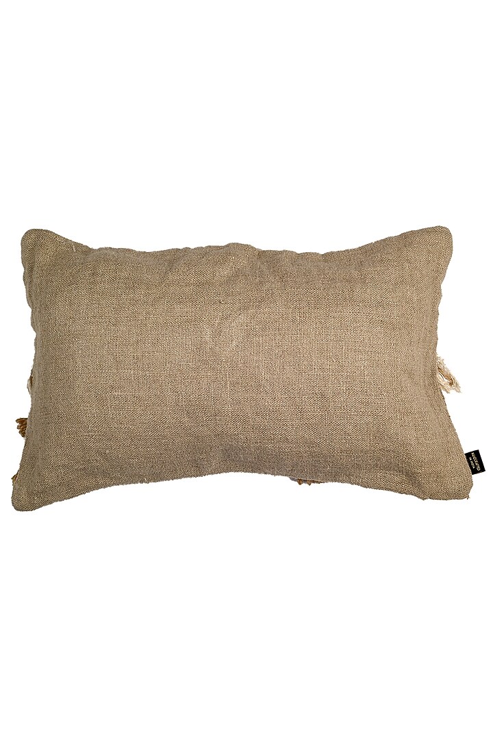 Beige Cotton Cushion Cover by Solasta at Pernia's Pop Up Shop