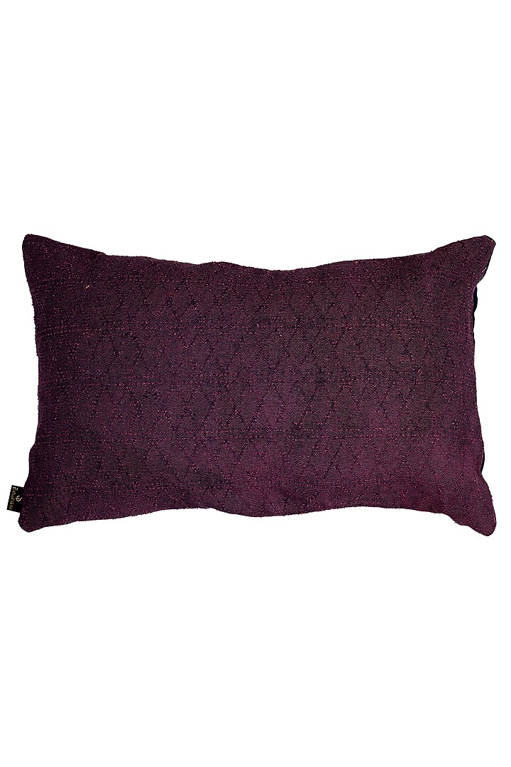 Purple Cotton Textured Cushion Cover by Solasta at Pernia's Pop Up Shop