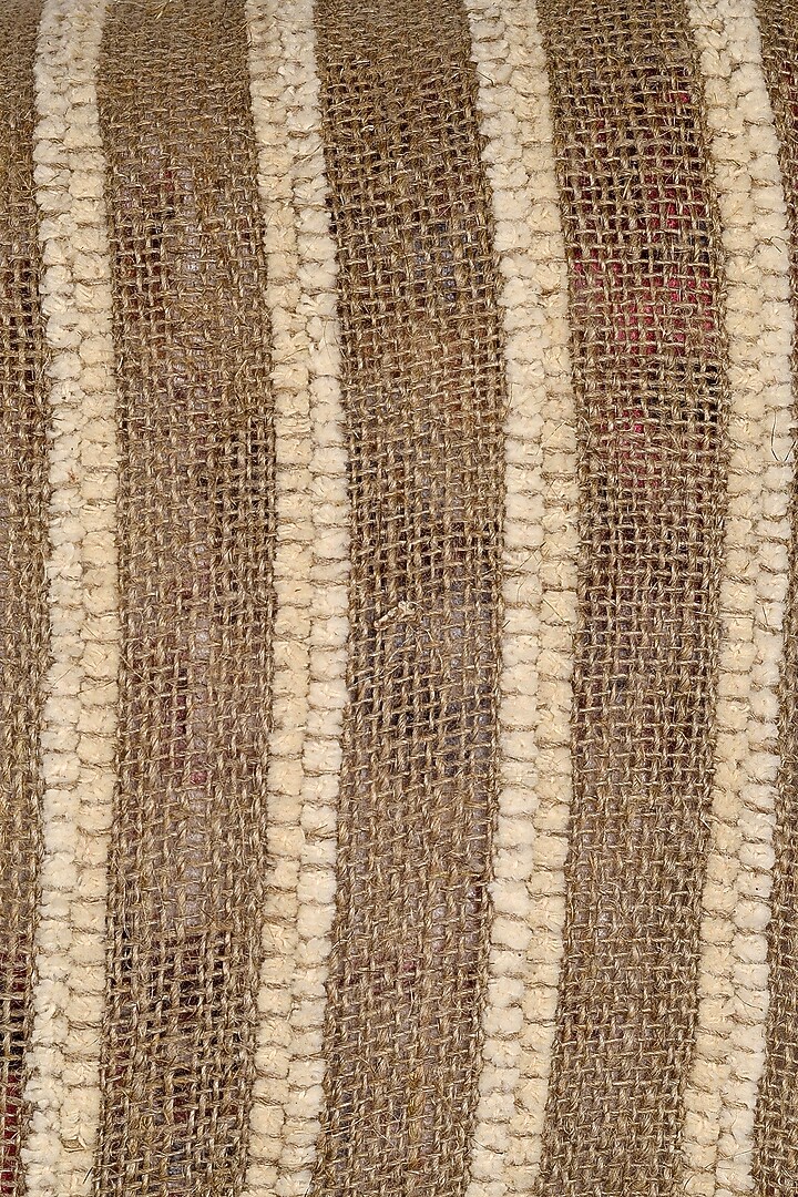 Brown Linen Textured Cushion Cover by Solasta at Pernia's Pop Up Shop