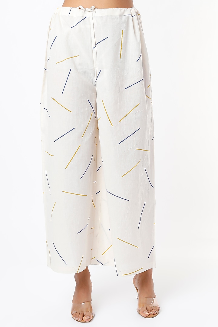 Yellow Hand Block Printed Kurta Set by BANANA Labs at Pernia's Pop Up Shop