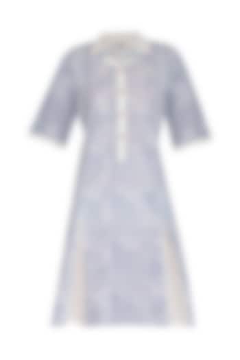 Indigo Hand Block Printed Lily Summer Dress by BANANA Labs at Pernia's Pop Up Shop