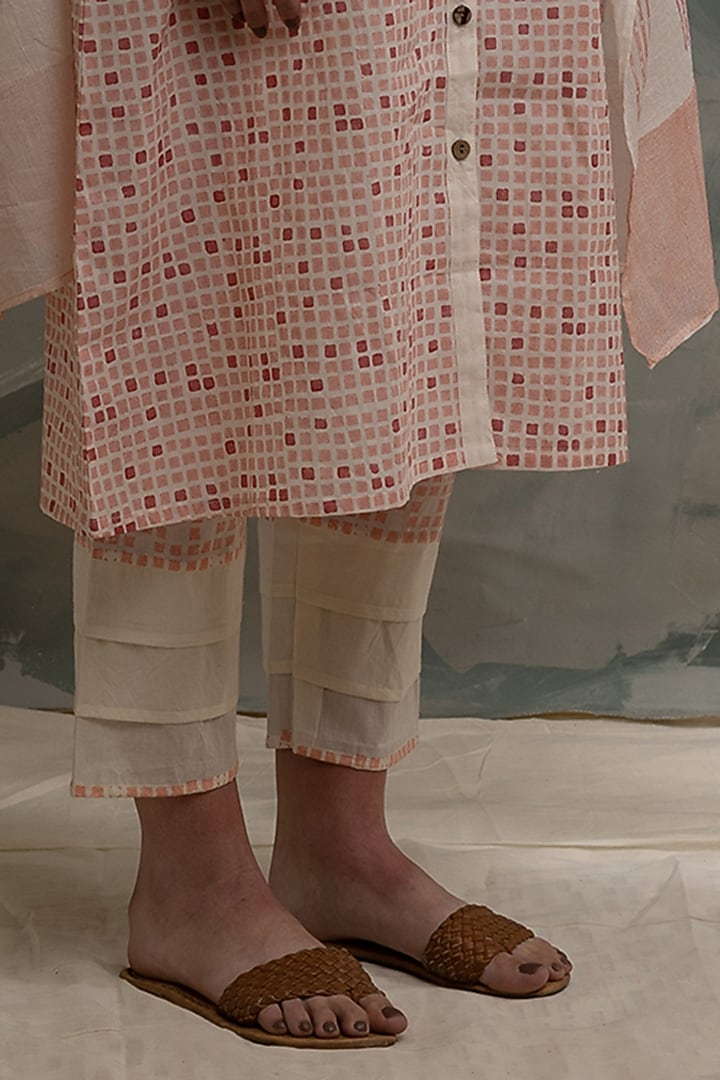 Pink Pure Cotton Printed Kurta Set by BANANA Labs at Pernia's Pop Up Shop