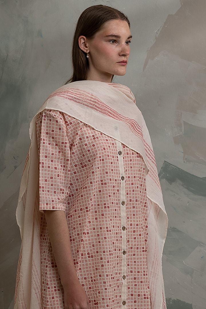 Pink Pure Cotton Printed Kurta Set by BANANA Labs at Pernia's Pop Up Shop