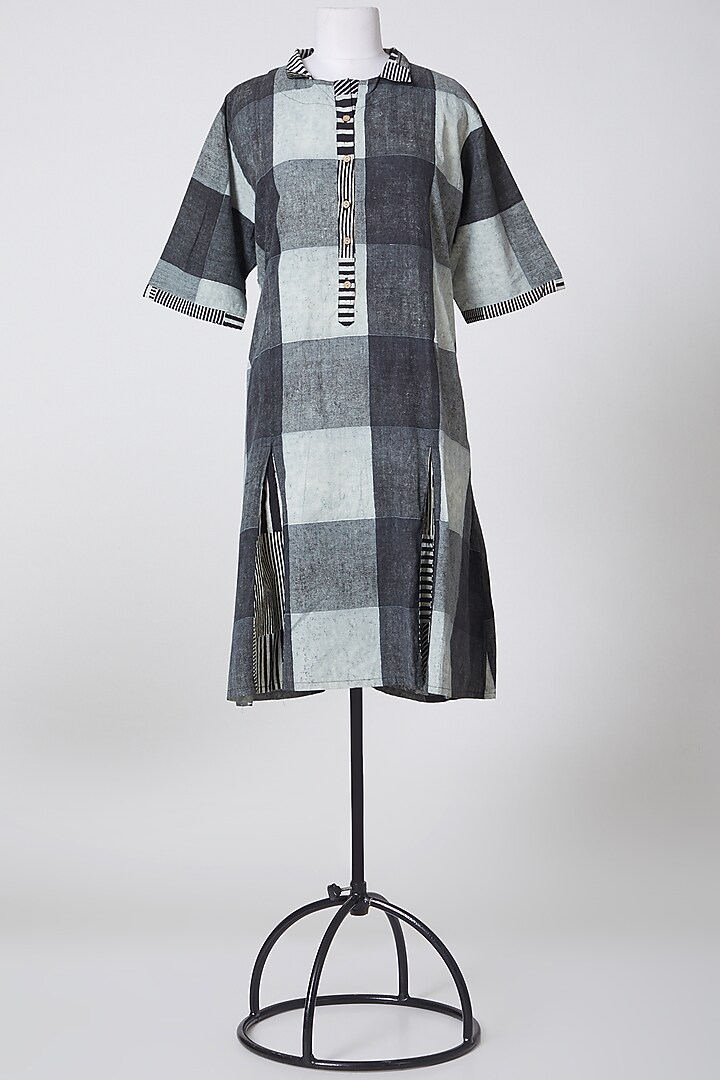 Black & Grey Printed Summer Dress by BANANA Labs at Pernia's Pop Up Shop