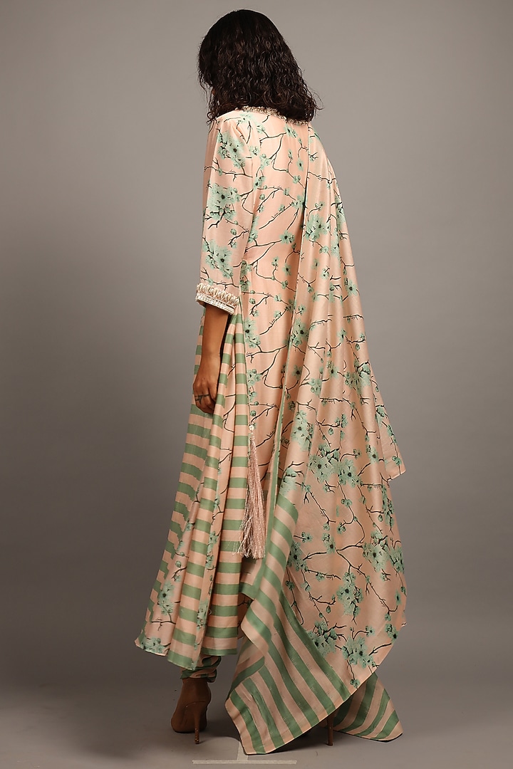 Blush Pink Printed Kurta Set by Sailex at Pernia's Pop Up Shop