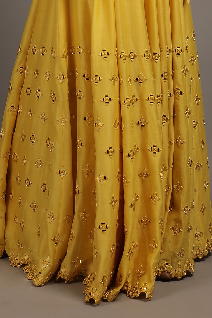Sunshine Yellow Embellished Wedding Lehenga Set by Sailex at Pernia's Pop Up Shop