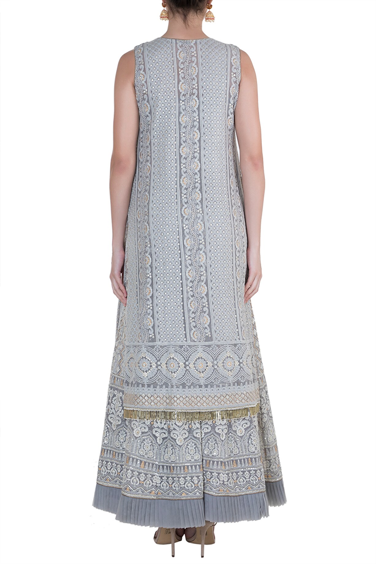 Lucknowi gown shaded