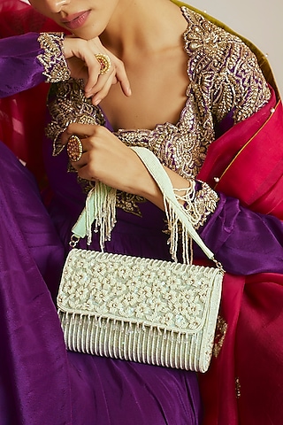Buy Green Clutch Bag for Women Online from India's Luxury