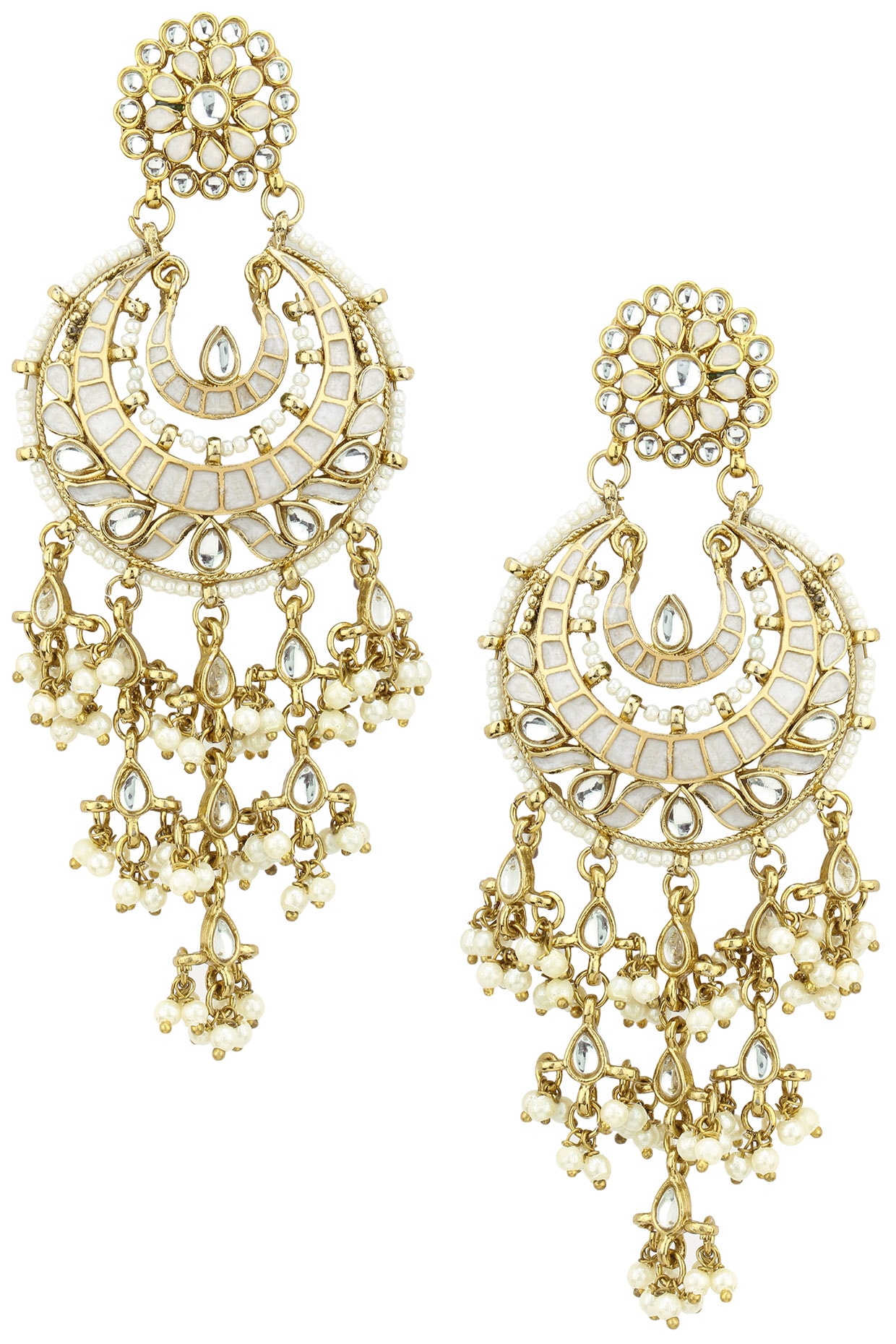 Flipkart.com - Buy ART SUNDARI Silver Jhumka Kundan Earring Combo 3A for  Women & Girls for birthday (Multi) Alloy Earring Set Online at Best Prices  in India