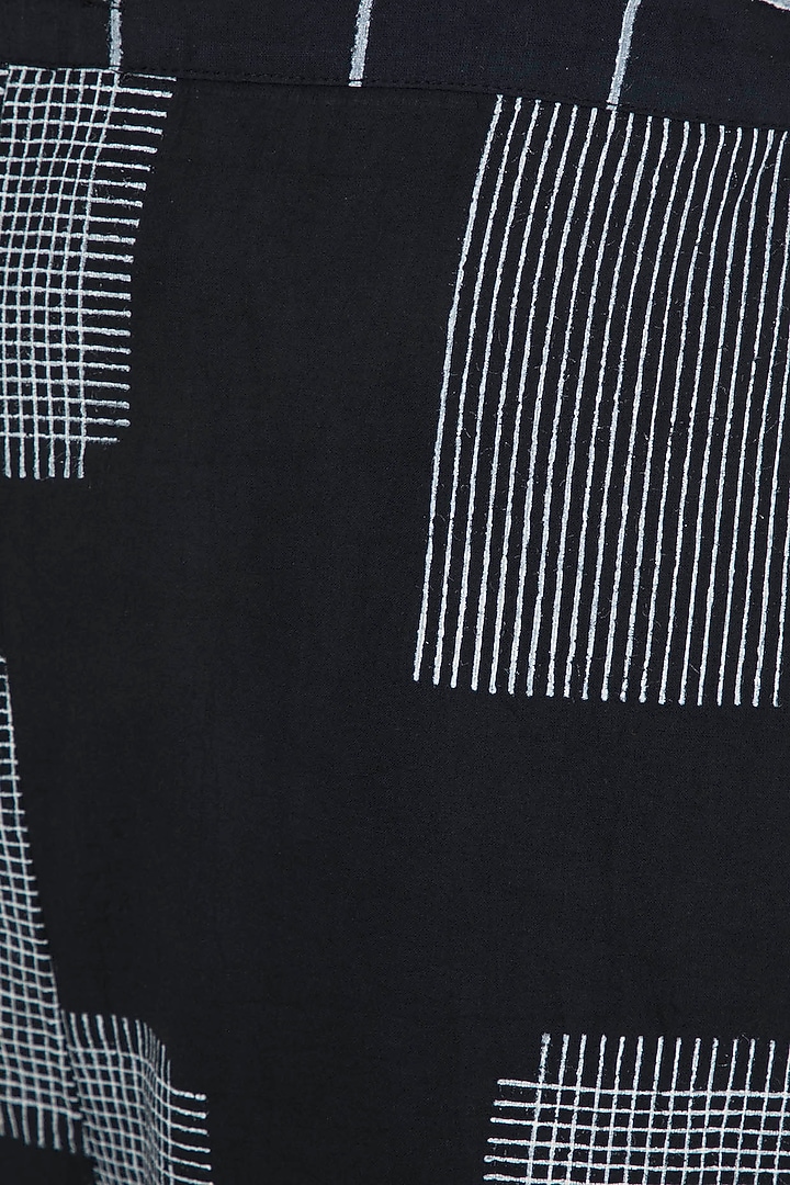 Black Printed Palazzo Pants by BANANA Labs at Pernia's Pop Up Shop