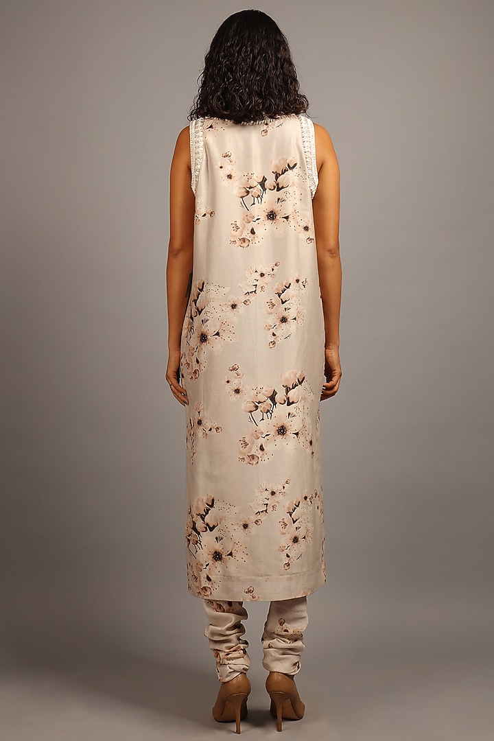 Grey Chanderi Silk Kurta Set by Sailex at Pernia's Pop Up Shop