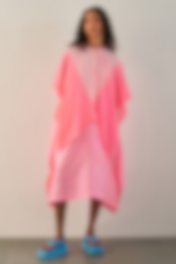 Pink Silk Kaftan by Studio Medium at Pernia's Pop Up Shop