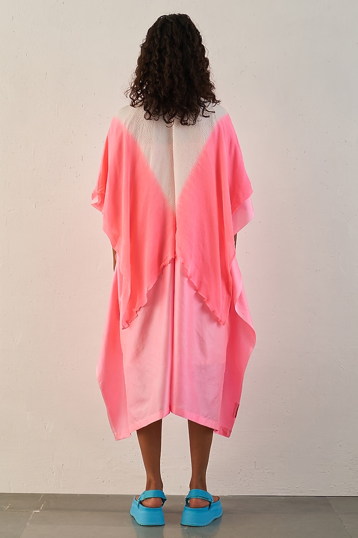 Pink Silk Kaftan by Studio Medium at Pernia's Pop Up Shop