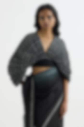 Black Silk Blouse by Studio Medium at Pernia's Pop Up Shop