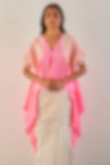 Pink Silk Asymmetrical Top by Studio Medium at Pernia's Pop Up Shop